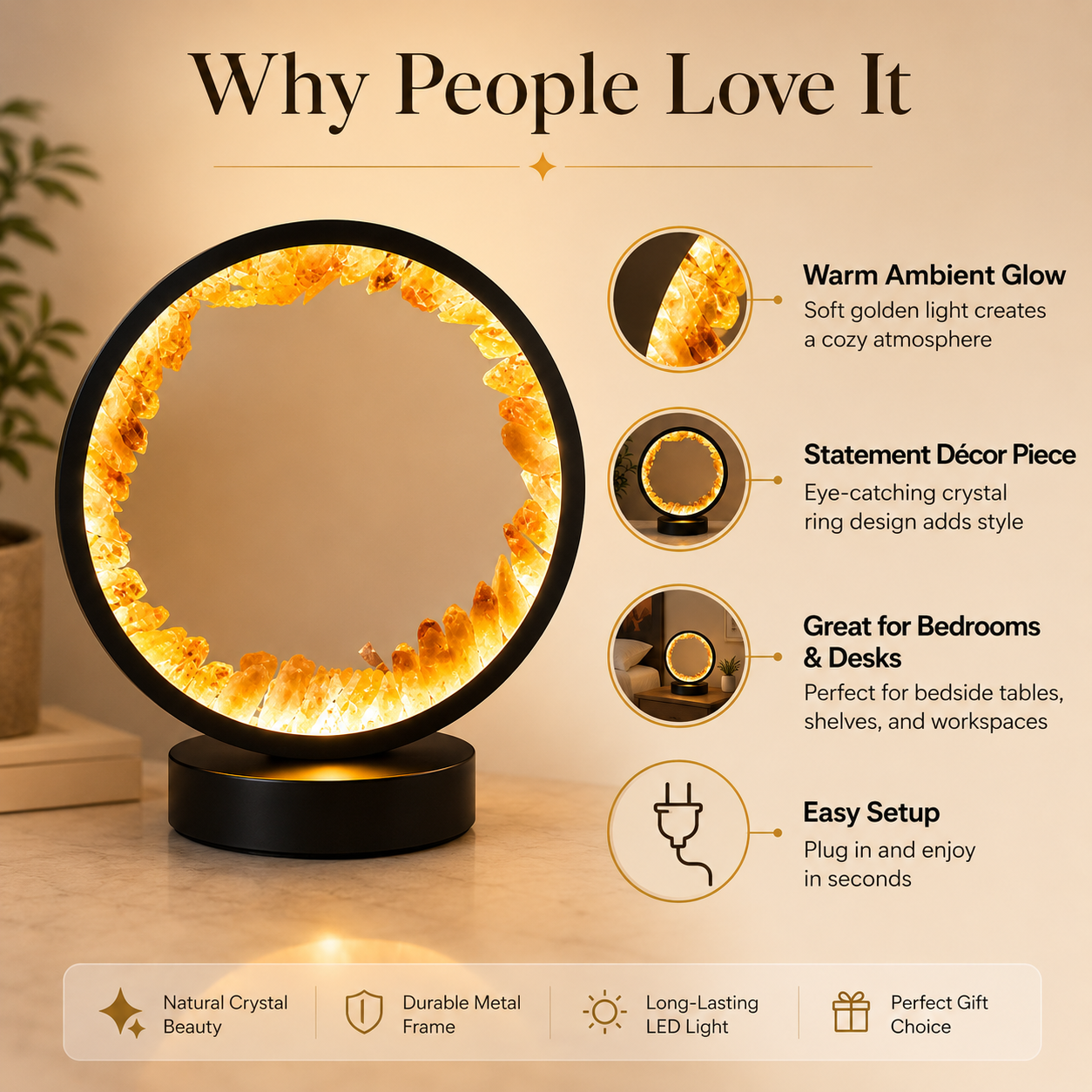 Glowmo Crystal Halo Lamp